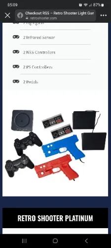 Retro lightgun console, gun and games!