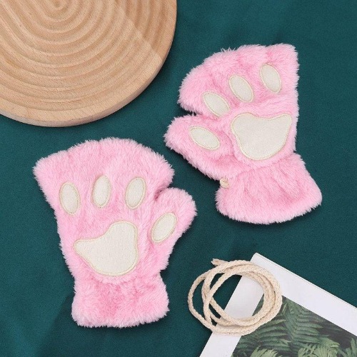 Cat Paw Gloves - Pink