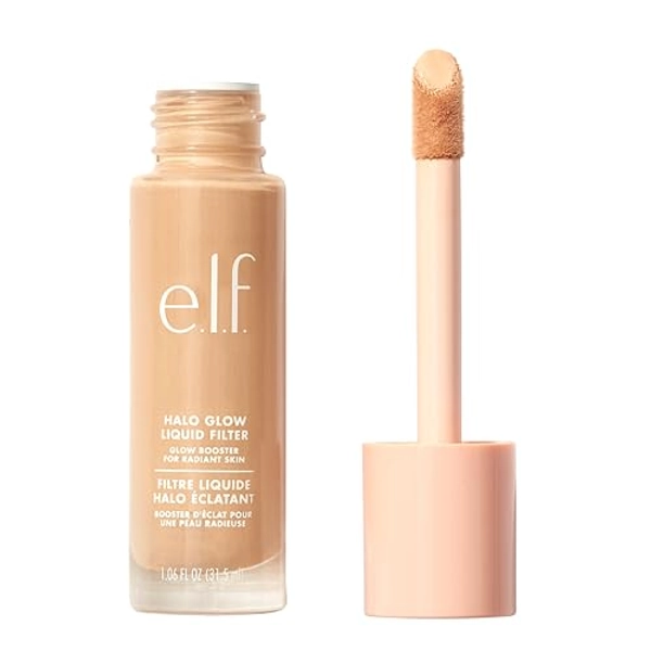 e.l.f. Halo Glow Liquid Filter, Complexion Booster For A Glowing, Soft-Focus Look, Infused With Hyaluronic Acid, Vegan & Cruelty-Free, 2 Fair- Light