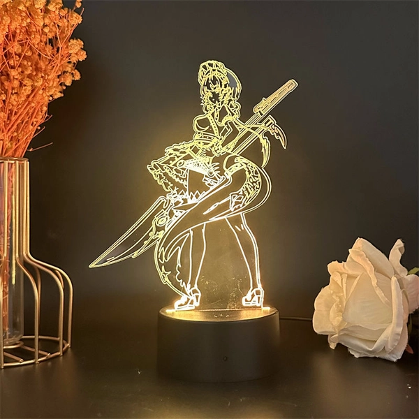 Ellen Joe LED Lights Shark Ellen Zenless Zone Night Lights Gaming Room Decor