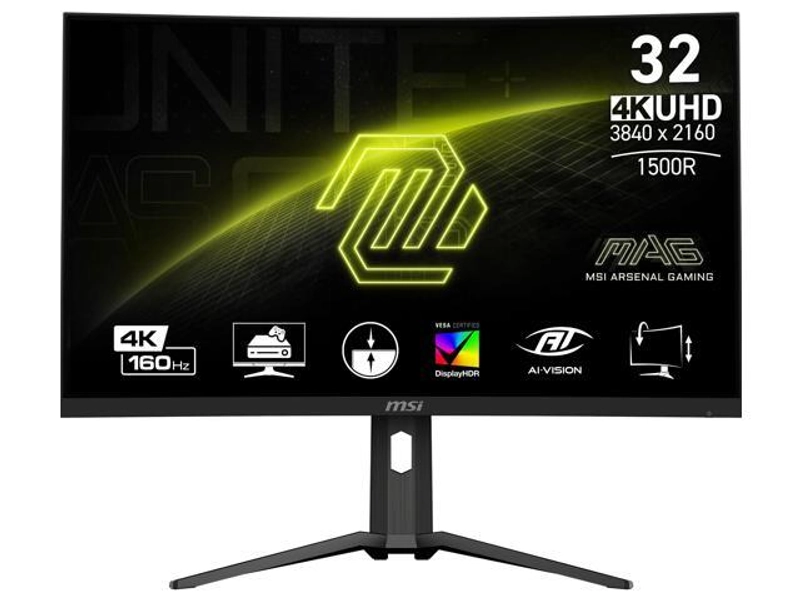 MSI 32" (31.5" Actual Size) 160 Hz VA UHD Gaming Monitor 90% Adobe RGB / 91% DCI-P3 / 114% sRGB MAG321CUP