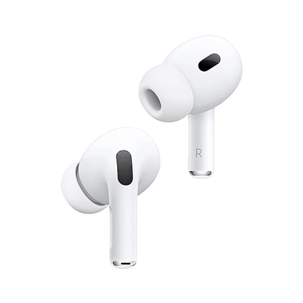Apple AirPods Pro 2 Wireless Earbuds, Bluetooth Headphones, Active Noise Cancellation, Transparency, Personalised Spatial Audio, High Fidelity Sound, H2 Chip, USB C Charging