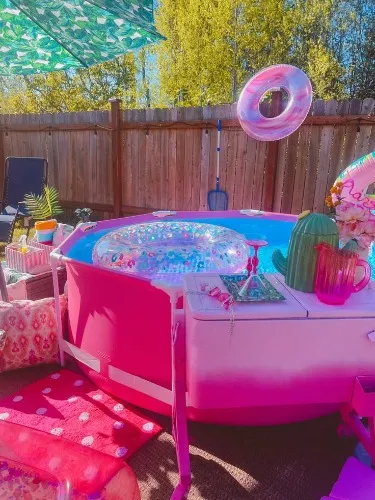 Rectangular Frame Above Ground Swimming Pool, - TikTok Shop