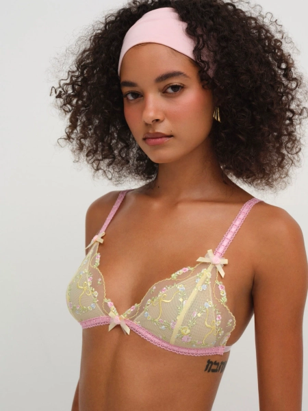 Sunny Bouquet Bralette — Yellow