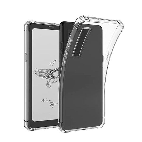 BOZHUORUI Clear Case for 6.13" Onyx Boox Palma/Kant Mobile ePaper - Lightweight TPU Transparent Flexible Soft Back Cover