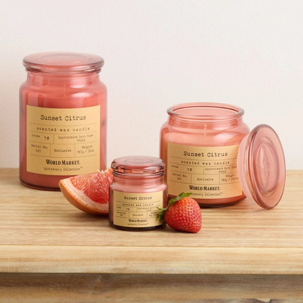 Medium Apothecary Sunset Citrus Scented Candle