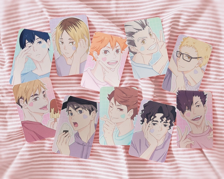 Haikyuu Pastel Aesthetic Mini Art Prints