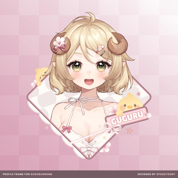 Profile Frame Minimal Overlay | Surprise Me/Skeb | Static by Sony | Graphic Design (@SpookySony)