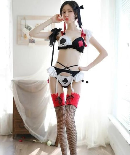 Joker Lingerie Set - Full Outfit, WITH Stockings