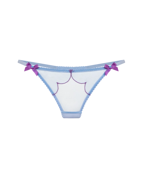 Lorna Thong in Blue/Amethyst | By Agent Provocateur
