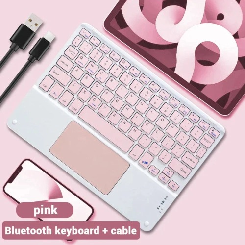 Onetify 10" Bluetooth Keyboard with Trackpad - Pink