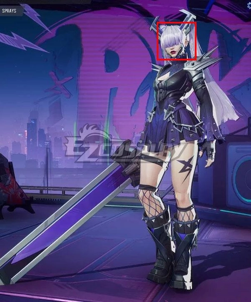 Marvel Rivals Magik PunkChild Silver Cosplay Wig