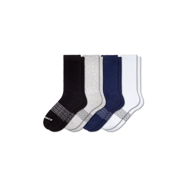 Bombas Men's Solids Calf Socks 4-Pack
