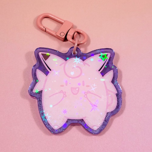 [Pokemon] Clefairy Acrylic Charm Keychain