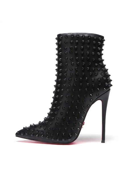 Giaro TYCLONE black ankle boots with black studs