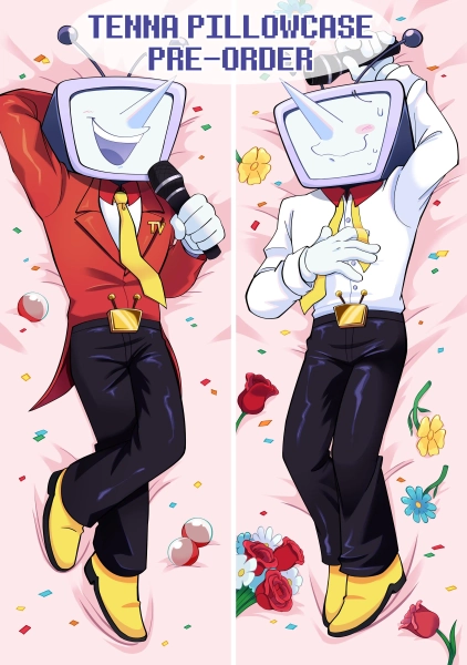 Tenna Deltarune Pillowcase Dakimakura - 2-Way Tricot 60x20” (150cm x 50cm) - PREORDER - READ DESC