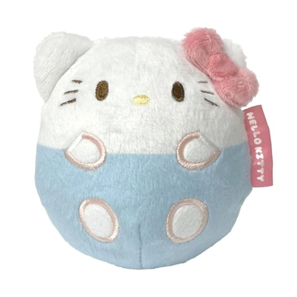 Sanrio: Adorably Round Roly-poly Plush - Hello Kitty (7.7cm, Eyeup) - Neo Tokyo