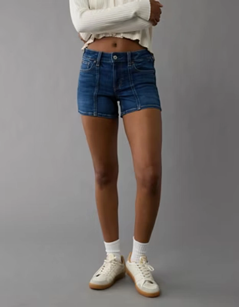 AE Next Level Low-Rise Denim Midi Short