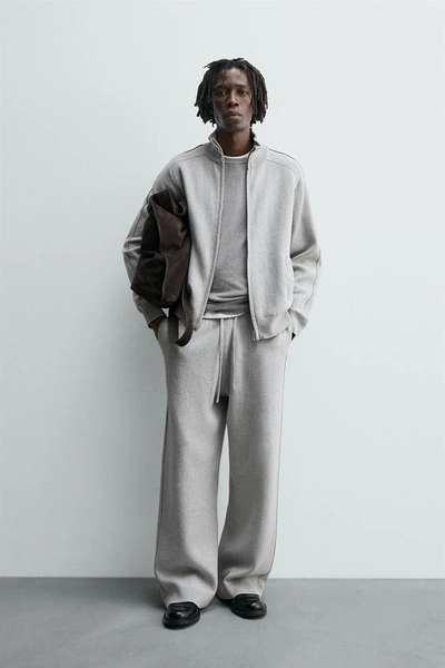 KNIT WIDE FIT PANTS