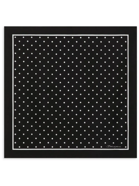 Dolce & Gabbana polka-dot silk scarf