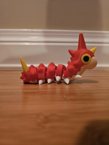 Flexi Articulated Pokemon Fidget Toy Flexible - Wurmple