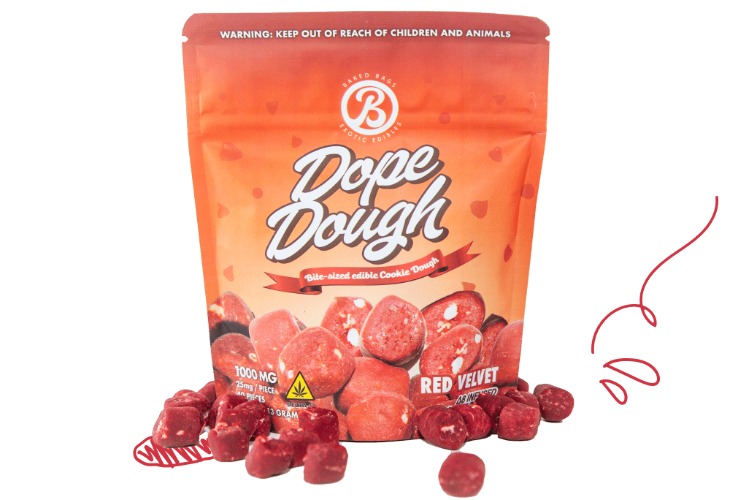 DOPE DOUGH - RED VELVET COOKIE DOUGH EDIBLES | D8 | 1000MG