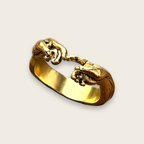 HAND OF GOD RING IN GOLD | 7 / Gold