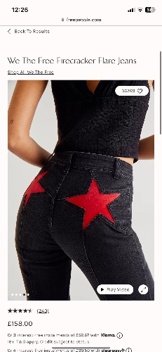 Fire cracker black and red glare jeans 