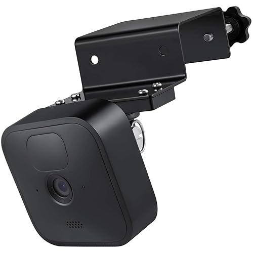 Wasserstein Door Mount Compatible with Arlo HD/Pro/Pro2/Pro3/Pro4/Pro5S/Ultra/Ultra2/Essential, Blink Outdoor/XT2, Ring Stick Up Cam Battery/Spotlight Cam Battery, eufyCam E/2/2C (Black) - Black