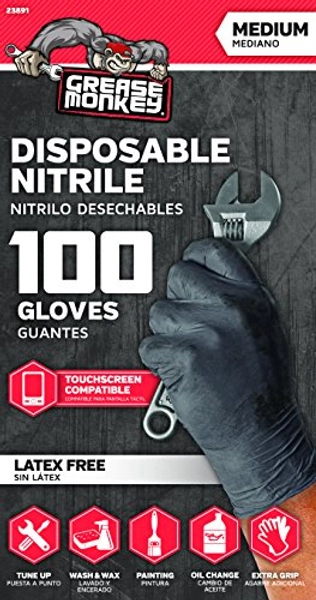 GREASE MONKEY Disposable Nitrile All Purpose Gloves