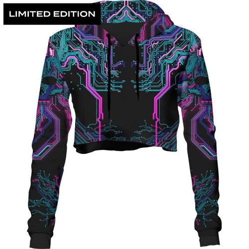 Cyber Crop Hoodie - Limited | M