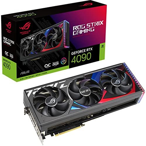 ASUS ROG Strix GeForce RTX® 4090 OC Edition Gaming Graphics Card (PCIe 4.0, 24GB GDDR6X, HDMI 2.1a, DisplayPort 1.4a) - Black - ROG-STRIX-RTX4090-O24G-GAMING