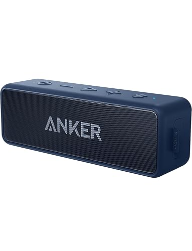 Anker Soundcore 2, 12W Dual-Driver, Portable Bluetooth Speakers for Daily Use, and Wireless , Extended Battery Life, 24-Hour Playtime, IPX7 Water Resistant, Built in Mic, 66 ft Bluetooth Range- Blue - Teal