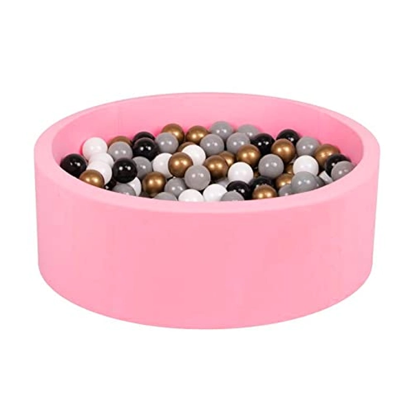 MYRIAD365 Ball Pits for Toddlers 1-3 - Machine-Washable Cover 36x12in, Large Baby Ball Pit for 1 Year Old, Soft Ball Pit for Babies - Dog Ball Pit for Cats - Toddler Ball Pit (BPA Free) Pink