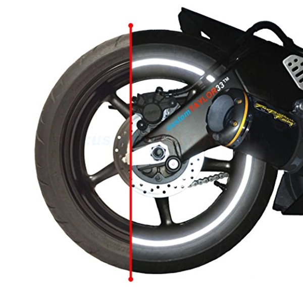 customTAYLOR33 Black Engineering Grade Reflective Copyrighted Rim Tapes - (Must Select Your Rim Size)