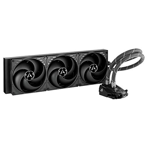 ARCTIC Liquid Freezer II 420 - All-in-One CPU AIO Water Cooler, Efficient PWM Pump, Fan Speed: 200-1700 RPM, LGA1700 Compatible - Black - Liquid Freezer II 420