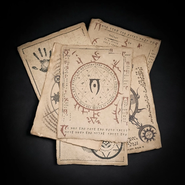 The Elder Scrolls Inspired Art Prop, Skyrim, Oblivion Remaster Remake, Dark Brotherhood Fanart, 6pc Heavy Cotton Paper, Weathered Art Prints