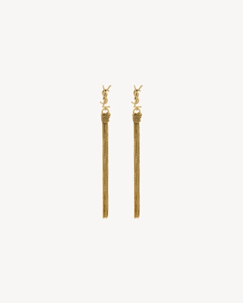 YSL CASSANDRE tassel earrings