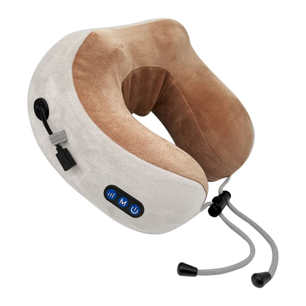 Rechargeable Neck Pillow Massager | Brown