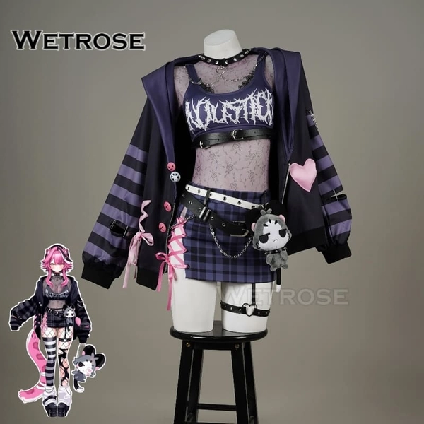 [Wetrose] In Stock Hololive EN Raora Panthera Gothera Cosplay Costume