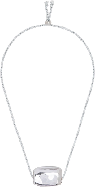 Silver & Purple Gennaro Pepe Ciller Edition Cube Necklace