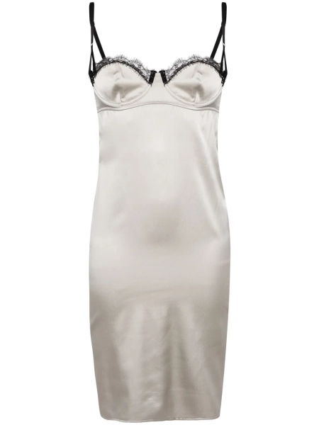 lace-trim satin nightdress