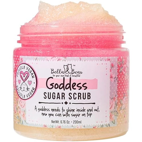 Bella and Bear Goddess Sugar Scrub | Body Scrub | Body Wash | Exfoliator | Vegan | Cruelty-Free