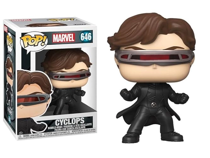 Funko Cyclops with Visor and Jacket + Pop Protector: X-Men Movie 20th Anniversary Pop! Marvel Vinyl Figure (Gift Set Bundled with ToyBop Brand Box Protector Collector Case)