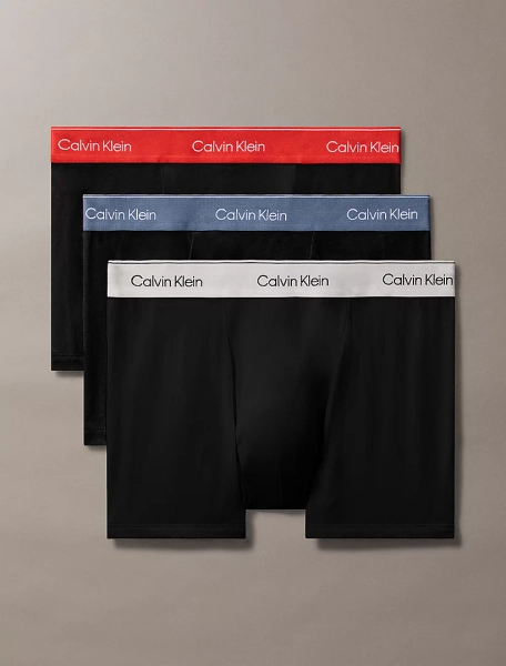 3 Pack Relaxed Dart Trunks - Icon Cotton Stretch