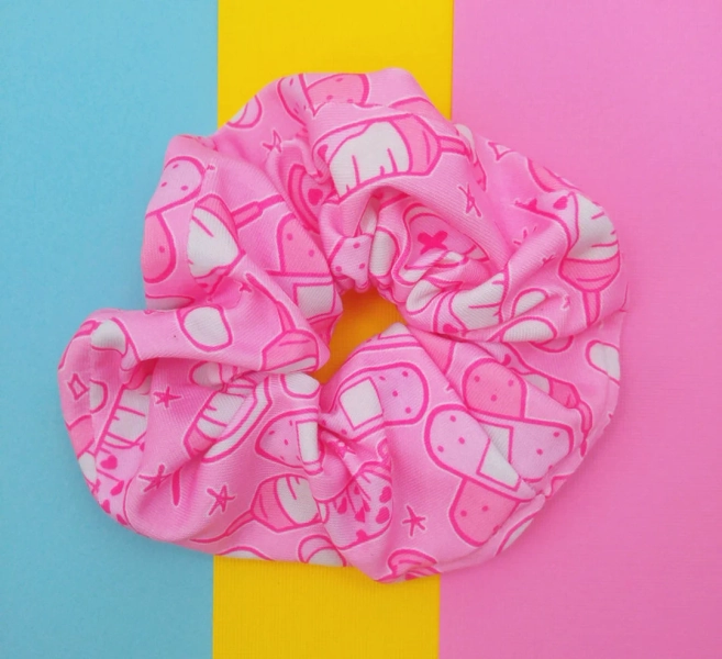 Pink Needle Menhera Scrunchie With Pills Bandages and Syringes Yume Yami Kawaii Hair Tie for Nurses, Pastel Pink Menhera Scrunchie - Etsy Singapore