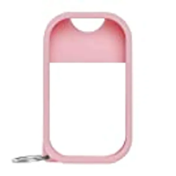 Touchland Mist Case for Power Mist and Glow Mist (1FL OZ) | Protective and Stylish Sanitizer Accessory | Silicone Case with Keyring | Pink