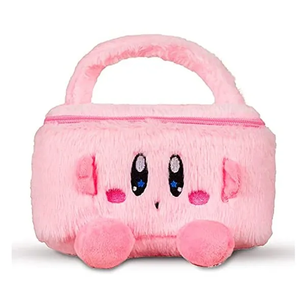 
                            JoeRita Pink Plush Makeup Bag Portable Travel Cosmetic Case Lovely Brush Organizer Toiletry Bag for Girls (Pink B)
                        