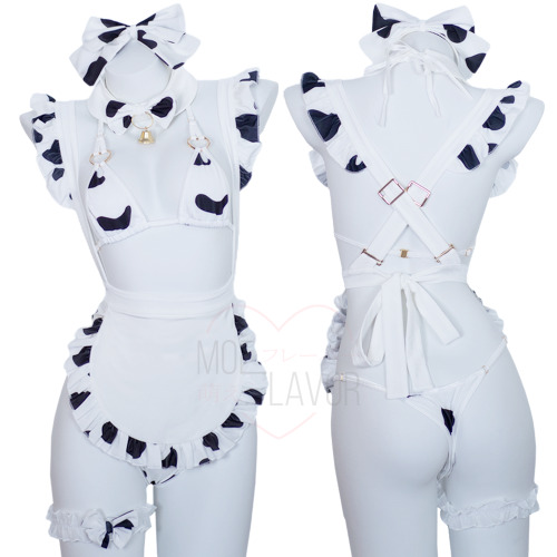 Love Dessert Cow Maid - Black / 2XL/3XL