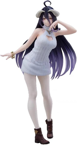 Mobysing Overlord Albedo Figure 1:6 Scale Anime Figure Girl Collection Birthday Gifts 8.4inch - White